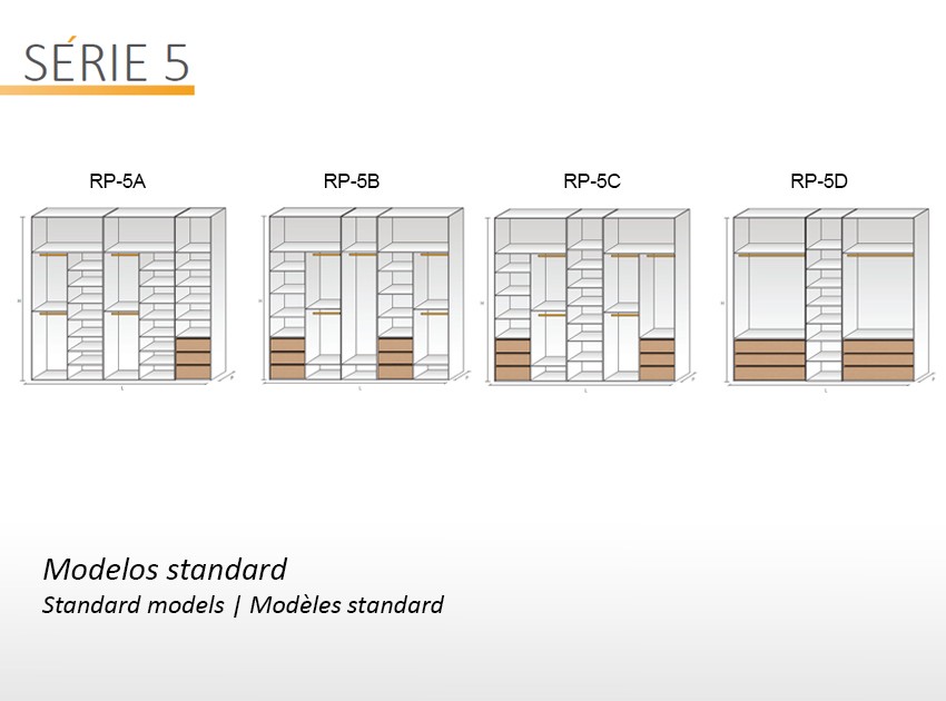 Modelos Standard - Roperos Série 5