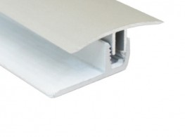Profil de transition 34 mm - Série aluminium avec base en PVC